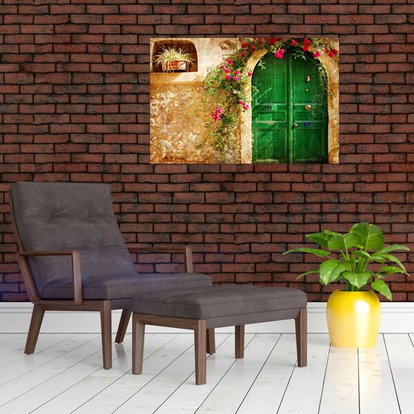 Slika starih vrat (90x60 cm)