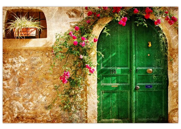 Slika starih vrat (90x60 cm)