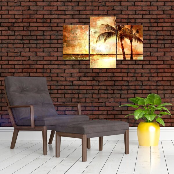 Slika - Palme na plaži (90x60 cm)