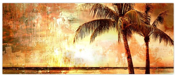 Slika - Palme na plaži (120x50 cm)