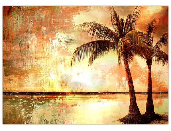 Slika - Palme na plaži (70x50 cm)