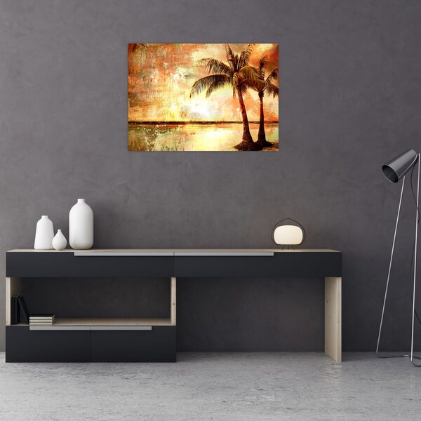 Slika - Palme na plaži (70x50 cm)