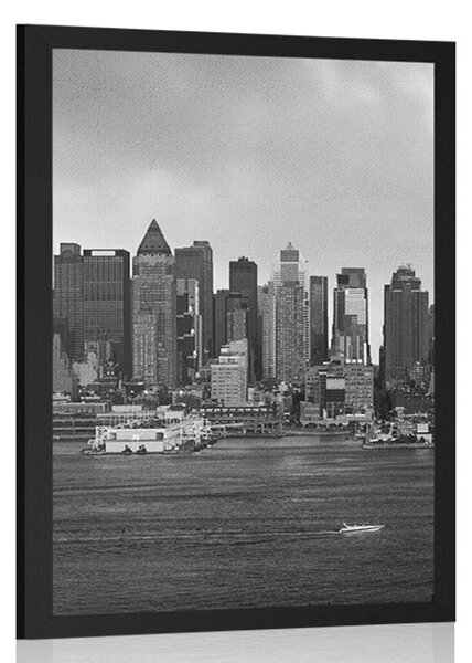 Plakat jedinstveni New York u crno-bijelom dizajnu