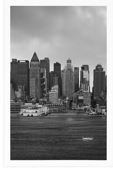 Plakat jedinstveni New York u crno-bijelom dizajnu