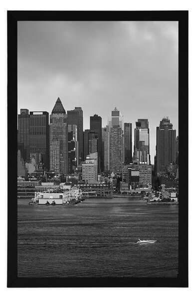 Plakat jedinstveni New York u crno-bijelom dizajnu