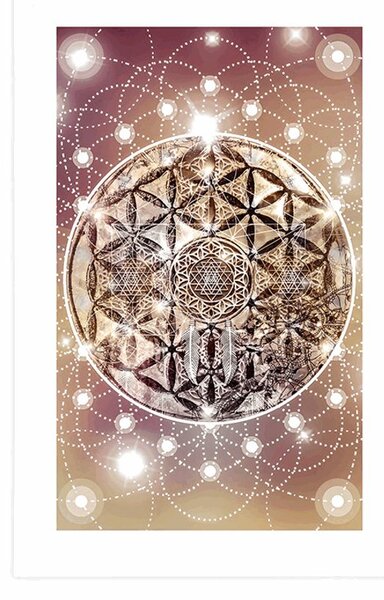 Plakat s paspartuom zadivljujuća Mandala