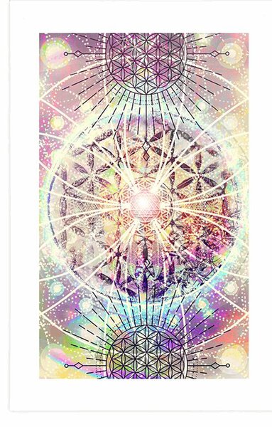 Plakat s paspartuom Mandala u zanimljivom dizajnu