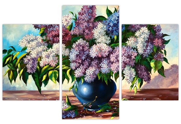 Slika - Šopek lila (90x60 cm)
