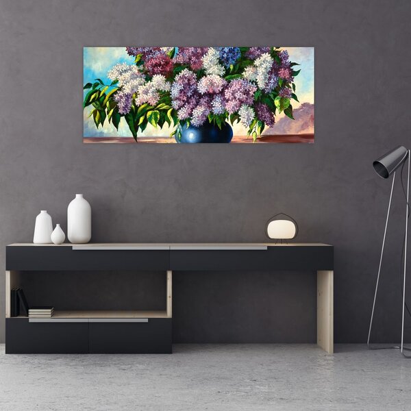 Slika - Šopek lila (120x50 cm)