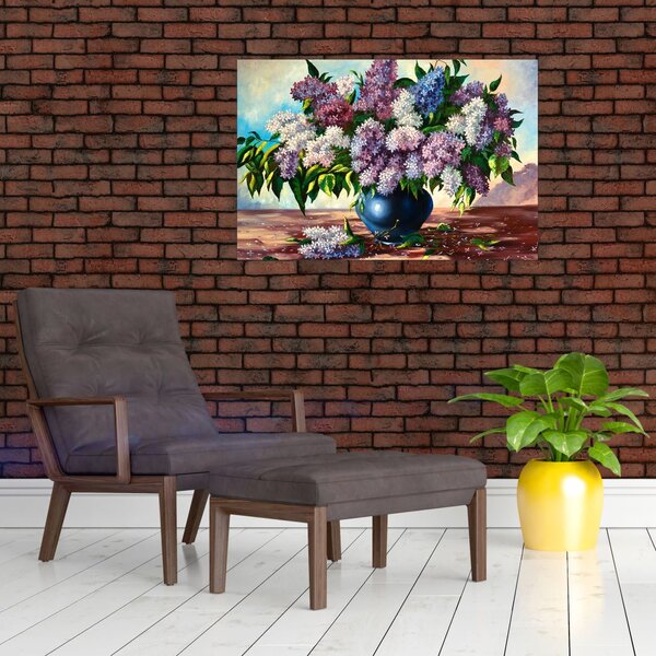 Slika - Šopek lila (90x60 cm)