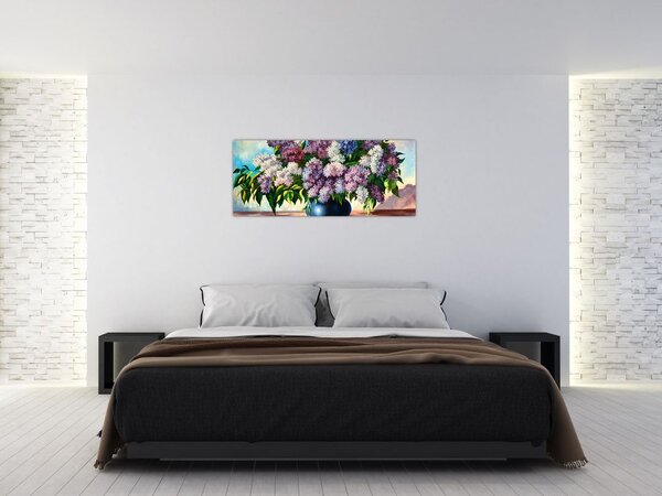 Slika - Šopek lila (120x50 cm)