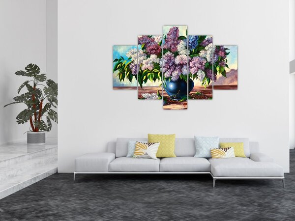 Slika - Šopek lila (150x105 cm)