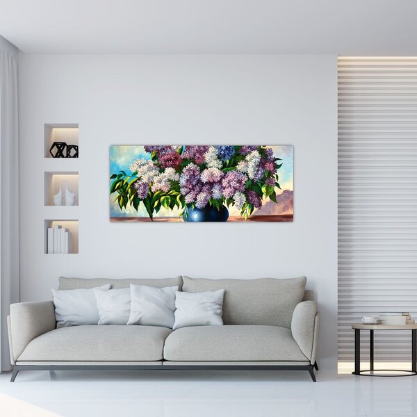 Slika - Šopek lila (120x50 cm)