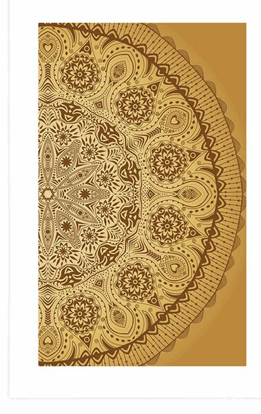 Plakat s paspartuom ukrasna Mandala s čipkom