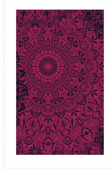 Plakat s paspartuom stilska Mandala
