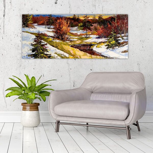 Slika - Prihod pomladi (120x50 cm)