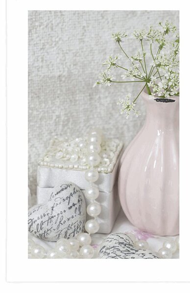 Plakat s paspartuom luksuzna Shabby Chic mrtva priroda
