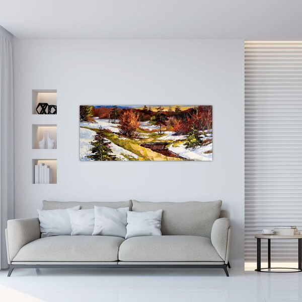 Slika - Prihod pomladi (120x50 cm)