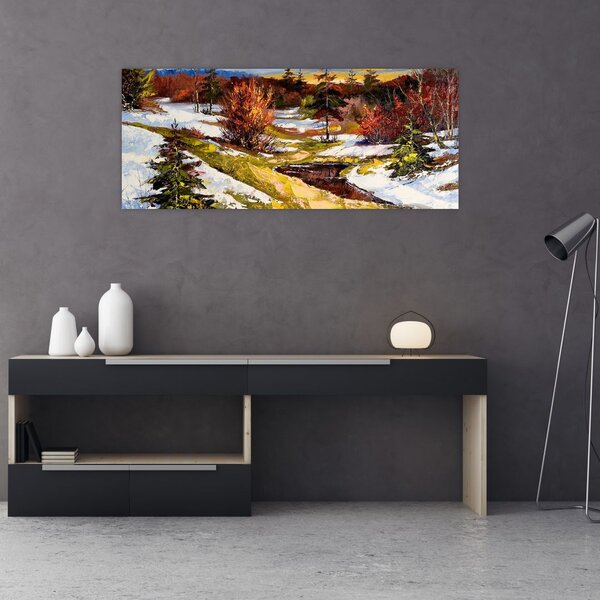 Slika - Prihod pomladi (120x50 cm)