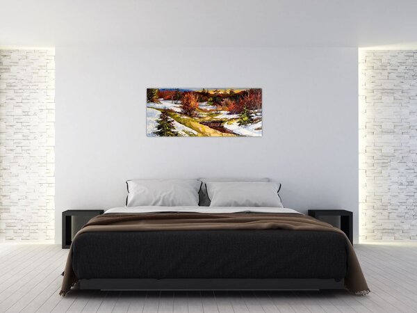 Slika - Prihod pomladi (120x50 cm)