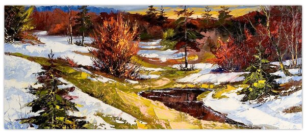 Slika - Prihod pomladi (120x50 cm)