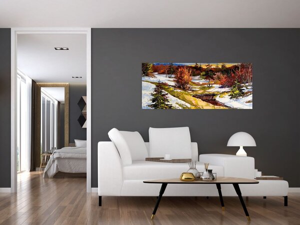 Slika - Prihod pomladi (120x50 cm)