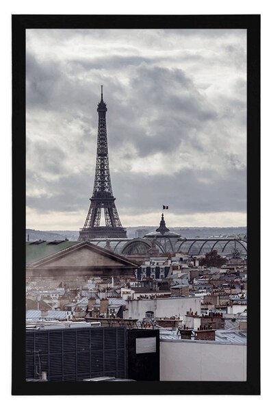 Plakat pogled na Pariz iz jednostavne ulice
