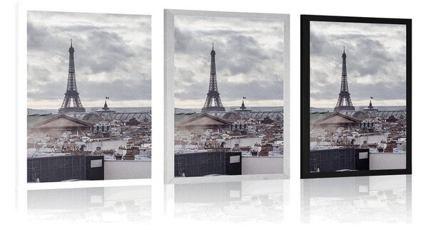 Plakat pogled na Pariz iz jednostavne ulice