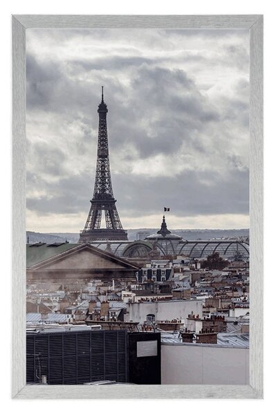 Plakat pogled na Pariz iz jednostavne ulice