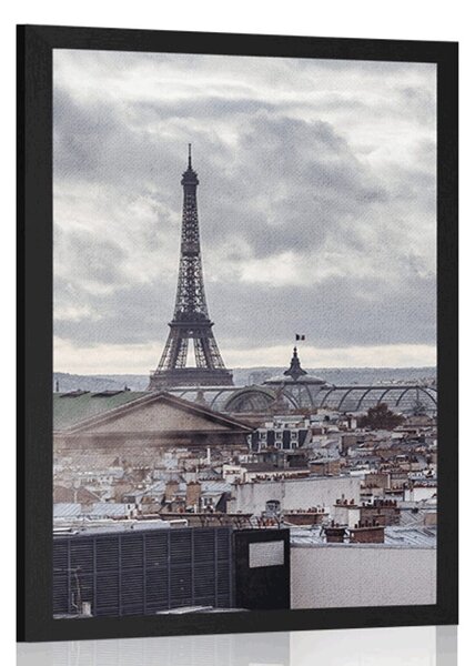 Plakat pogled na Pariz iz jednostavne ulice