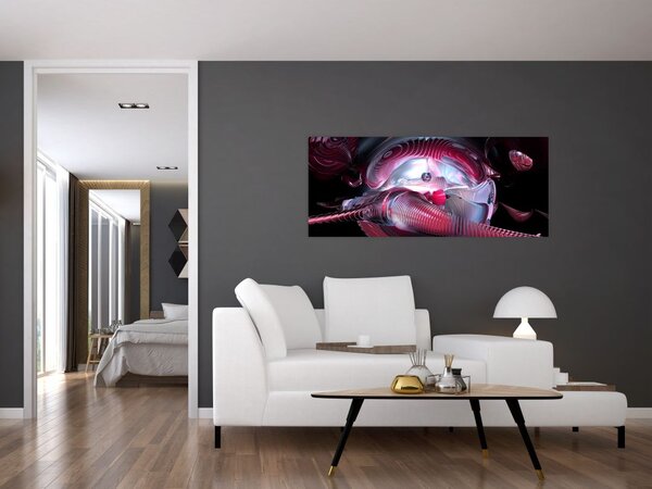 Slika - Abstrakcija, vesoljski črvi (120x50 cm)