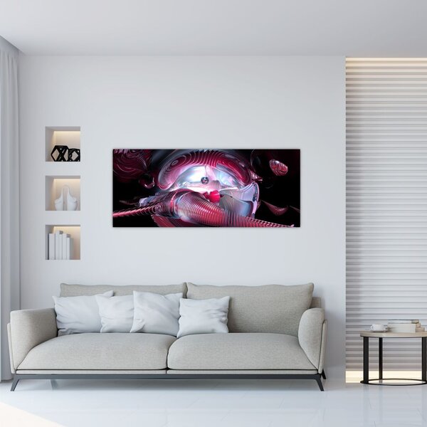 Slika - Abstrakcija, vesoljski črvi (120x50 cm)