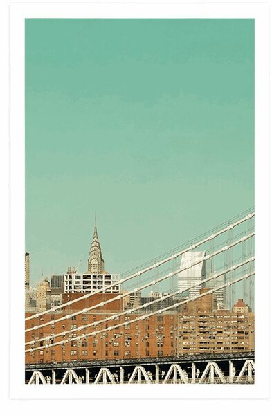 Plakat neboderi u New Yorku