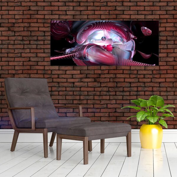 Slika - Abstrakcija, vesoljski črvi (120x50 cm)