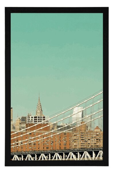Plakat neboderi u New Yorku