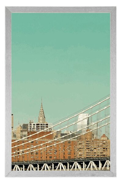 Plakat neboderi u New Yorku