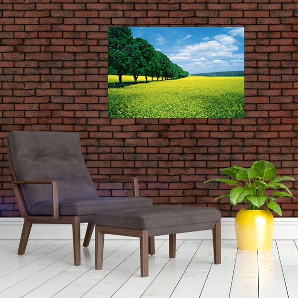 Slika polja z alejo (90x60 cm)