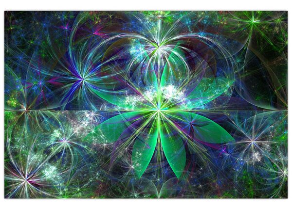 Slika - Abstraktne geometrijske oblike (90x60 cm)
