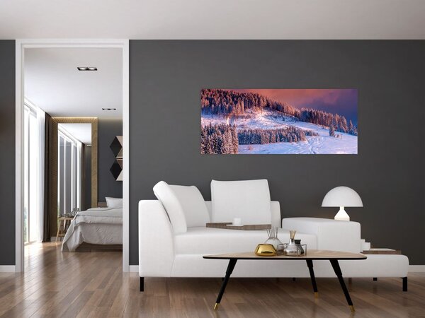 Slika zimske pokrajine (120x50 cm)