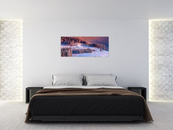 Slika zimske pokrajine (120x50 cm)