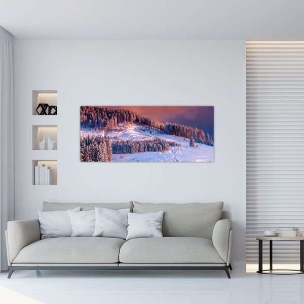 Slika zimske pokrajine (120x50 cm)