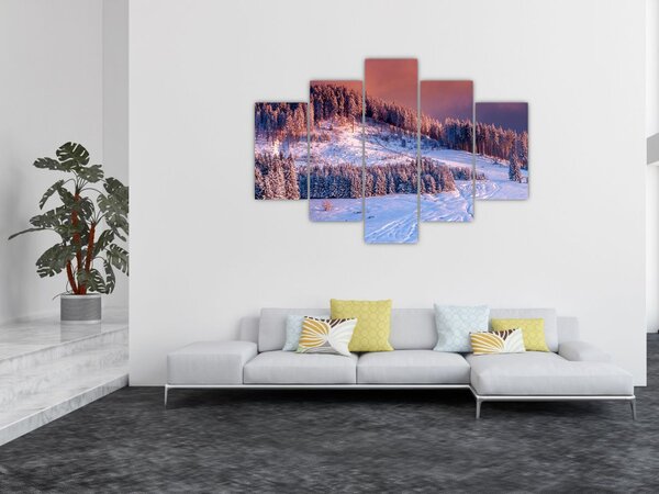 Slika zimske pokrajine (150x105 cm)