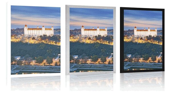 Plakat pogled na Bratislavski dvorac