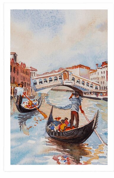 Plakat venecijanska gondola