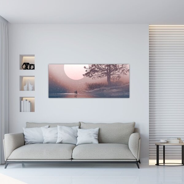 Slika - Zaljubljeni par (120x50 cm)