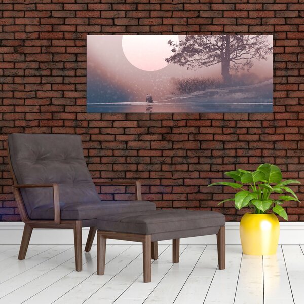 Slika - Zaljubljeni par (120x50 cm)