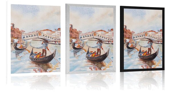Plakat venecijanska gondola