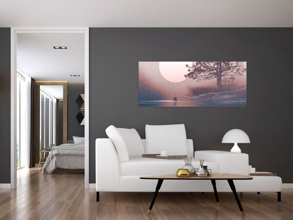 Slika - Zaljubljeni par (120x50 cm)