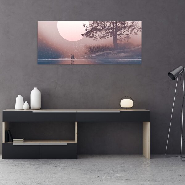Slika - Zaljubljeni par (120x50 cm)