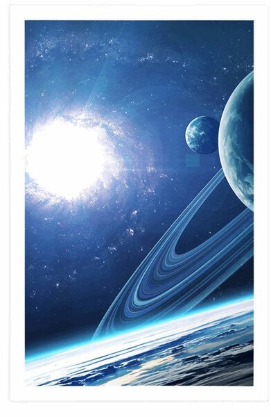 Plakat planeta u svemiru